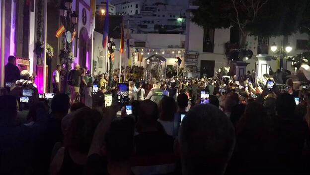 La Virgen del Pino amanece en Agaete