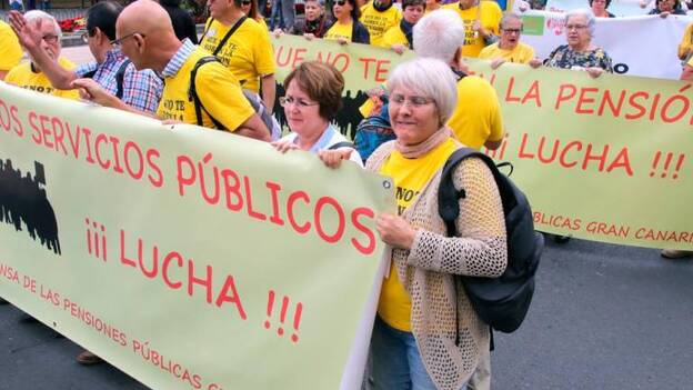 Los pensionistas piden que Canarias complemente las rentas de menos de 600 euros