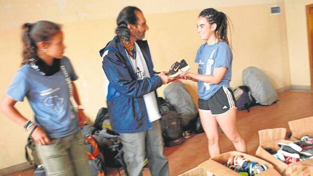 Las zapatillas de Claudia llegan a Etiopía