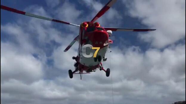 Rescatan a un pescador en Arucas