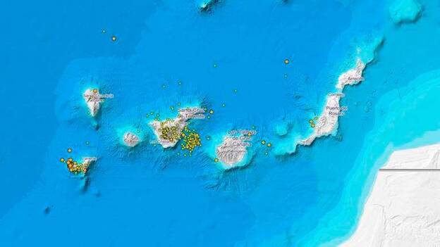Canarias registró 185 terremotos en octubre
