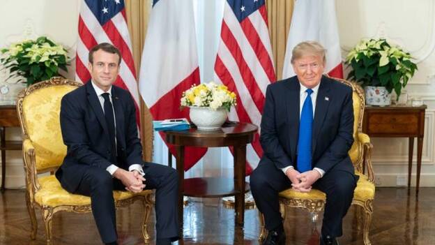 El rifirrafe entre Trump y Macron, en el comienzo de la cumbre de la OTAN