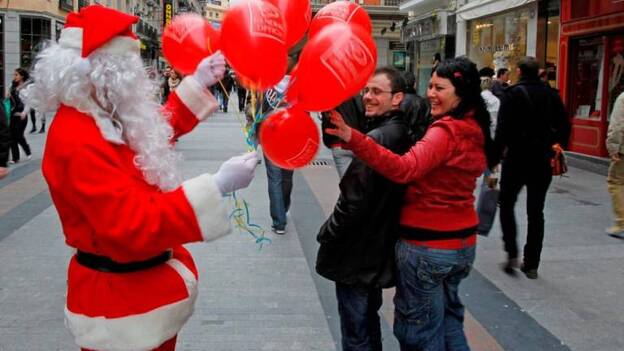 Navidad, pareja y familia