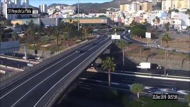 Retenciones por un accidente en La Laja