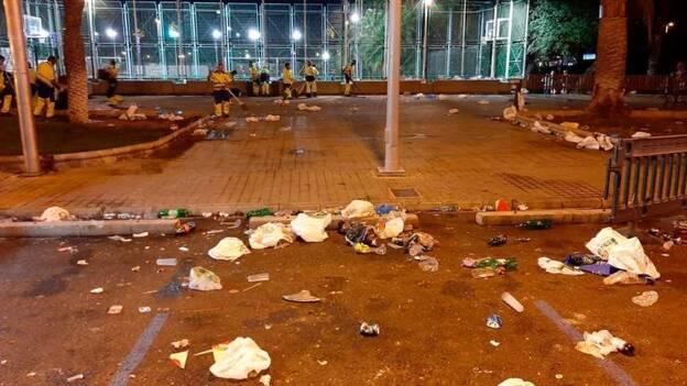 37 toneladas de basura tras la Gran Cabalgata