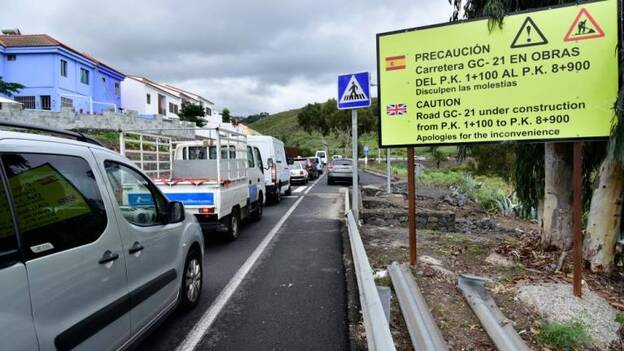 El ensanche de la GC-21 a Teror tala 192 árboles, sobre todo eucaliptos