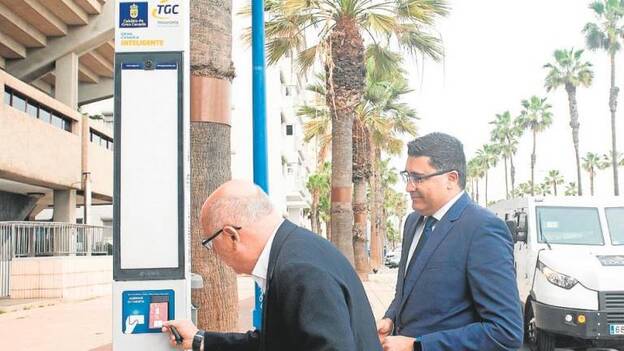 Las pantallas de las paradas, también para invidentes