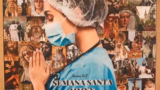 Un trabajo de plástica, cartel de moda de la Semana Santa