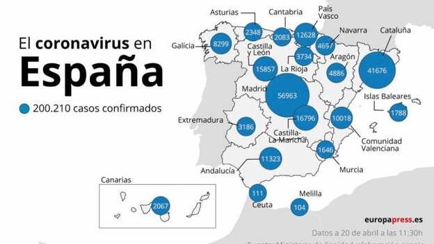 El coronavirus tarda entre 2 y 8 semanas en provocar la muerte