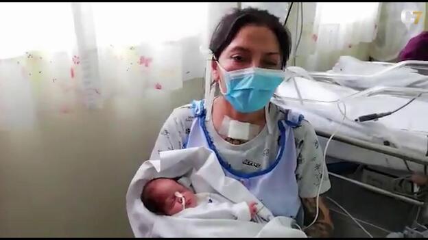 Miriam ya puede disfrutar de su recién nacido