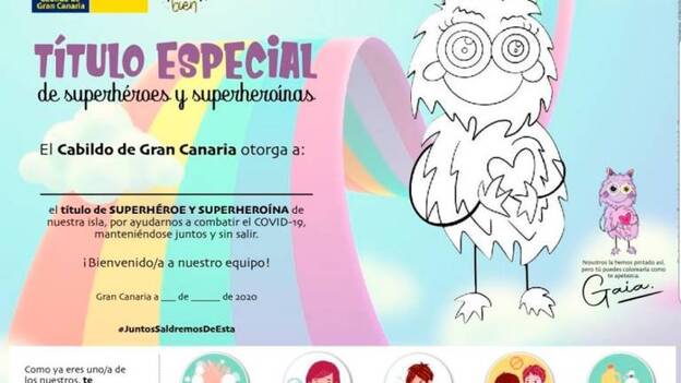 Diplomas para pequeños superhéroes