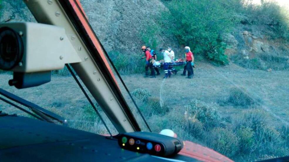 Heridos en el accidente de un dumper en Ayacata