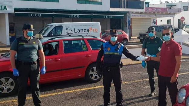 Mascarillas para vecinos de Yaiza