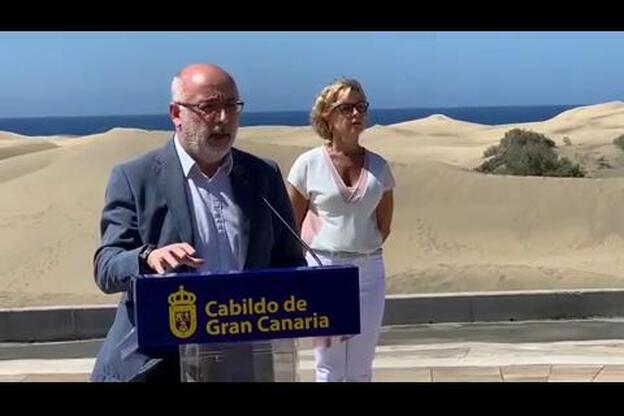Las dunas de Maspalomas, protegidas por agentes