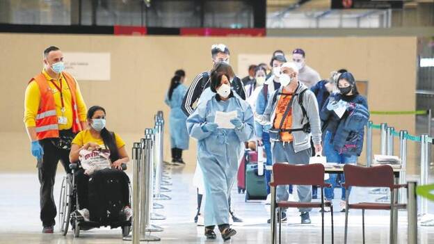 Controles y mascarilla para volver a volar