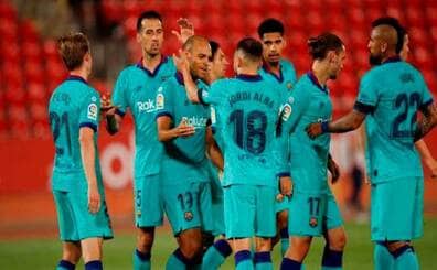 El líder Barça vuelve goleando (0-4)