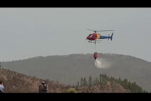 En marcha el segundo helicóptero contraincendios
