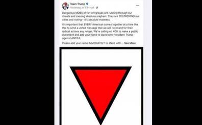 Facebook retira un anuncio de Trump con un símbolo de los nazis