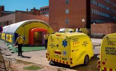 Un hospital de campaña en Lleida por un rebrote