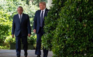 Trump destaca la «gran relación con México» durante la visita de Obrador