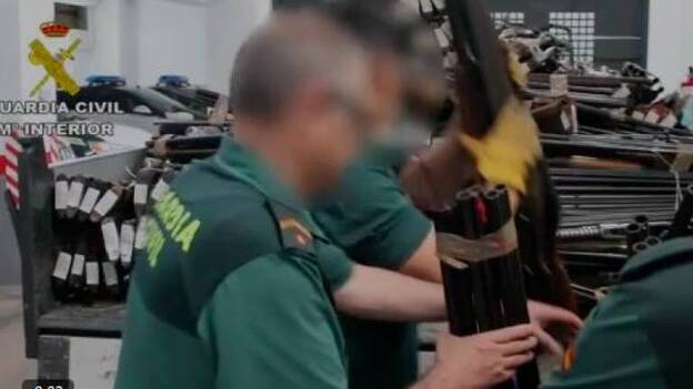 La Guardia Civil destruyó 2590 armas en Las Palmas en 2019