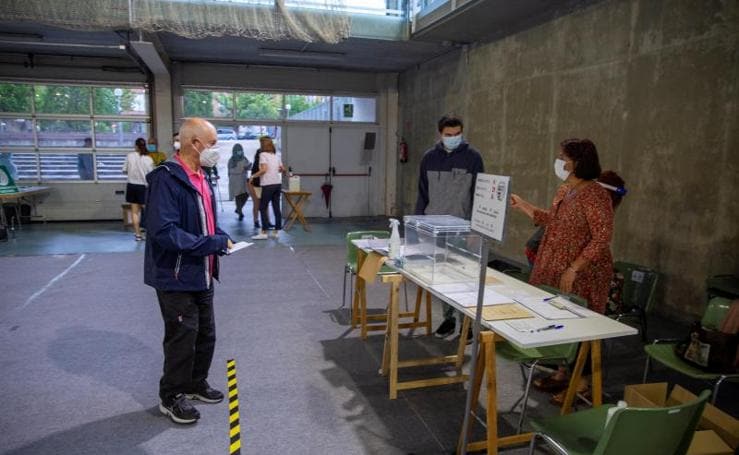 La jornada electoral en el País Vasco, en imágenes