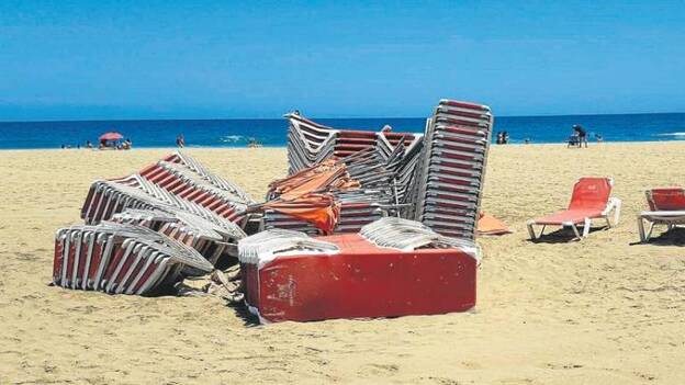 Una orden judicial desbloquea el servicio de las hamacas en el sur