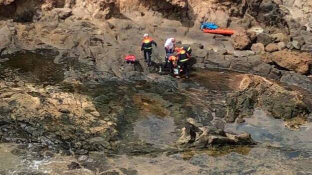 Rescatado de la playa de Triana