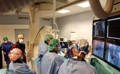 HSR implanta con éxito una válvula aórtica de forma percutánea