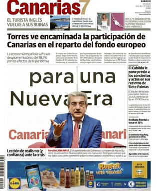 Vea la portada de CANARIAS7 de este sábado