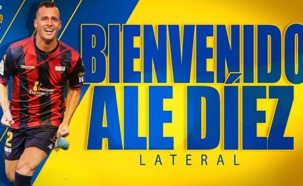 El lateral Ale Díez, el primer fichaje de la UD