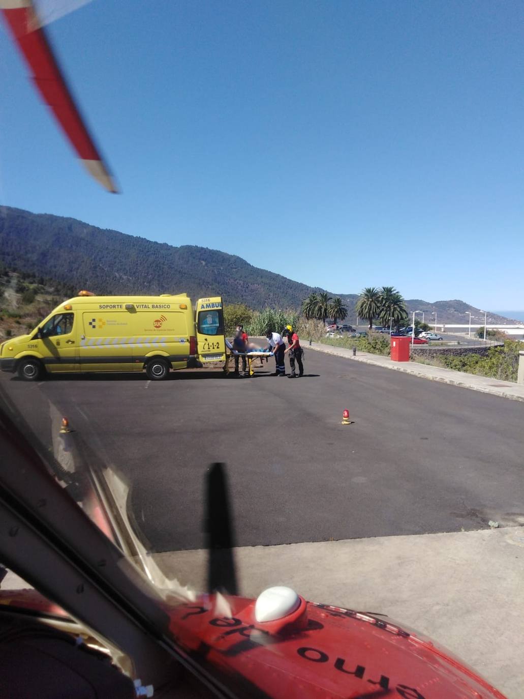 Evacuada una senderista accidentada en la Caldera de Taburiente