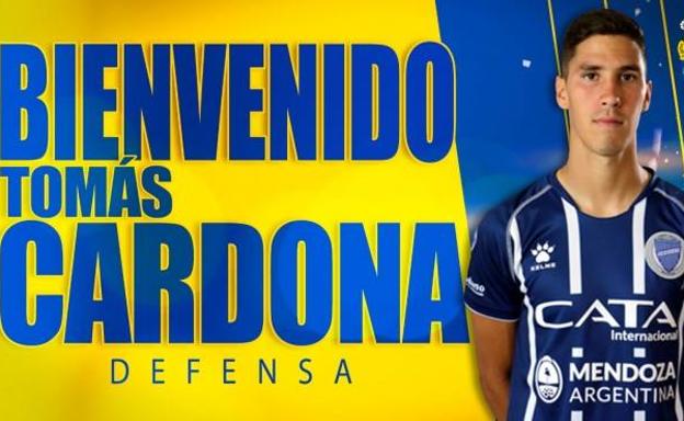 La UD confirma el fichaje del defensa Tomás Cardona