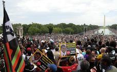 La marcha contra el racismo en Washington, en imágenes