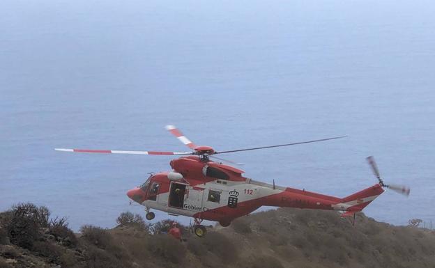 Rescatan a una senderista accidentada en Anaga