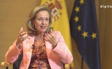 Nadia Calviño: «El empleo se está recuperando a buen ritmo»