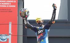 Marini lidera la fiesta italiana en Moto2