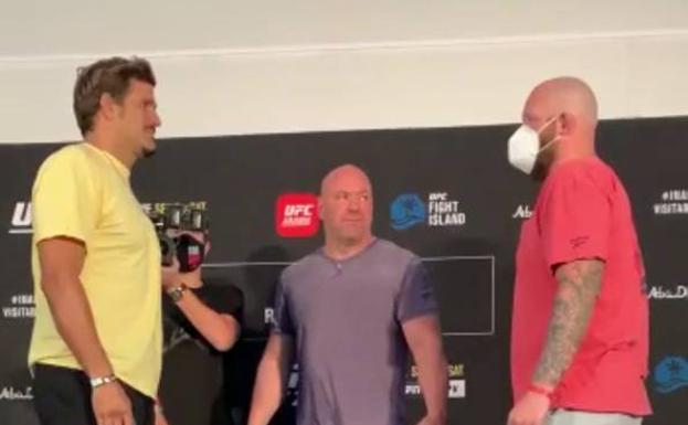 Careo de El Guapo con su contrincante Jeff Hugues