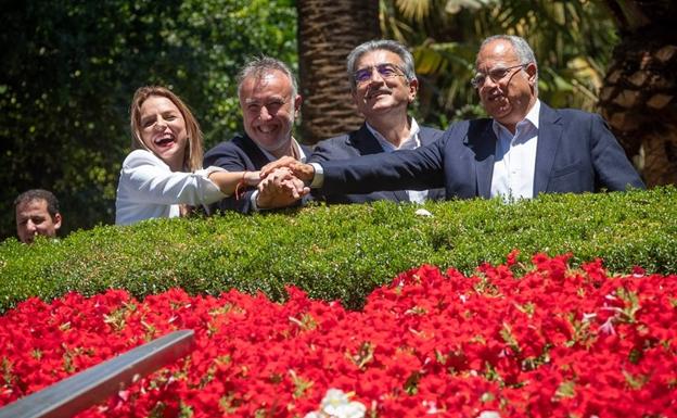 El PSC, NC y Sí Podemos pregonan tener un pacto sólido y aseguran fiarse de su socio