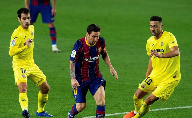 Leo Messi, en el partido del domingo ante el Villarreal. /Efe