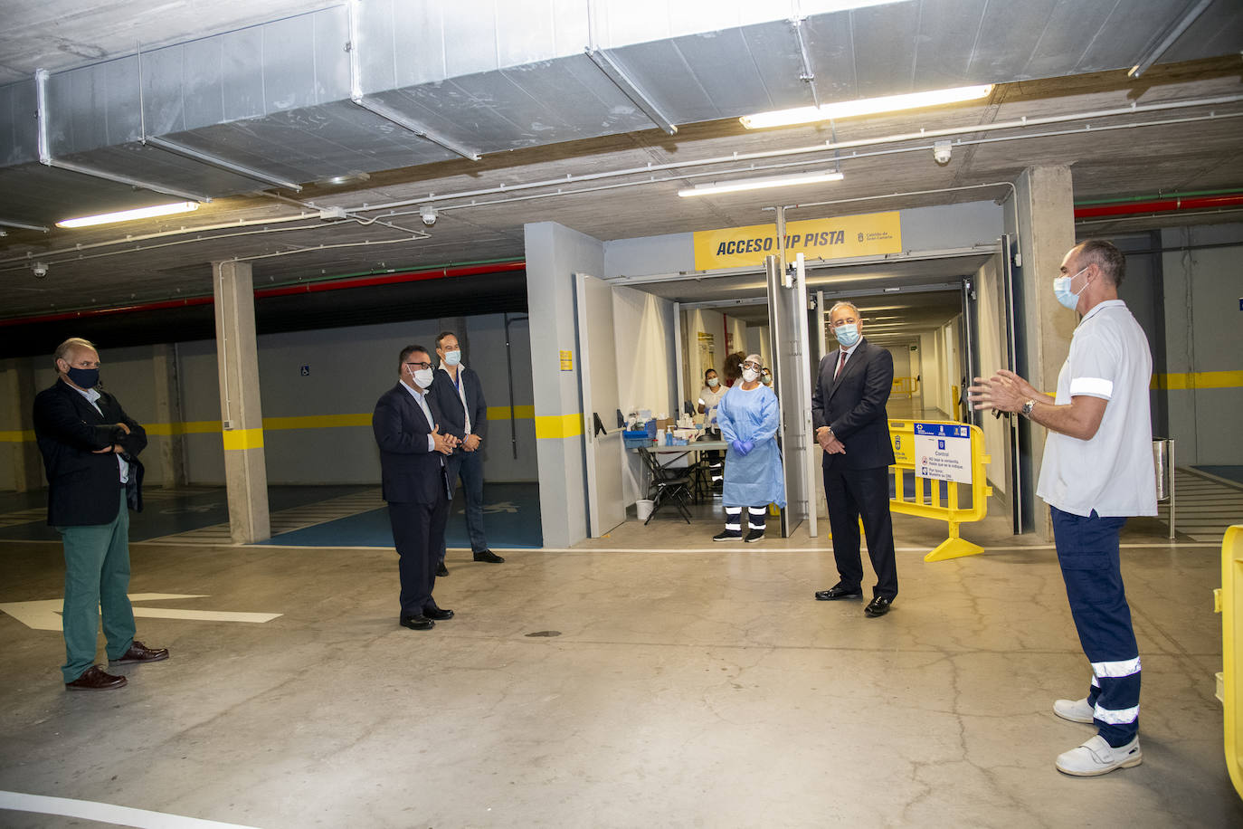 Habilitado un punto rápido de toma de muestras de Covid-19 en el Estadio Gran Canaria Arena