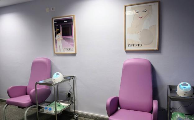 Una sala para dar el pecho en el hospital