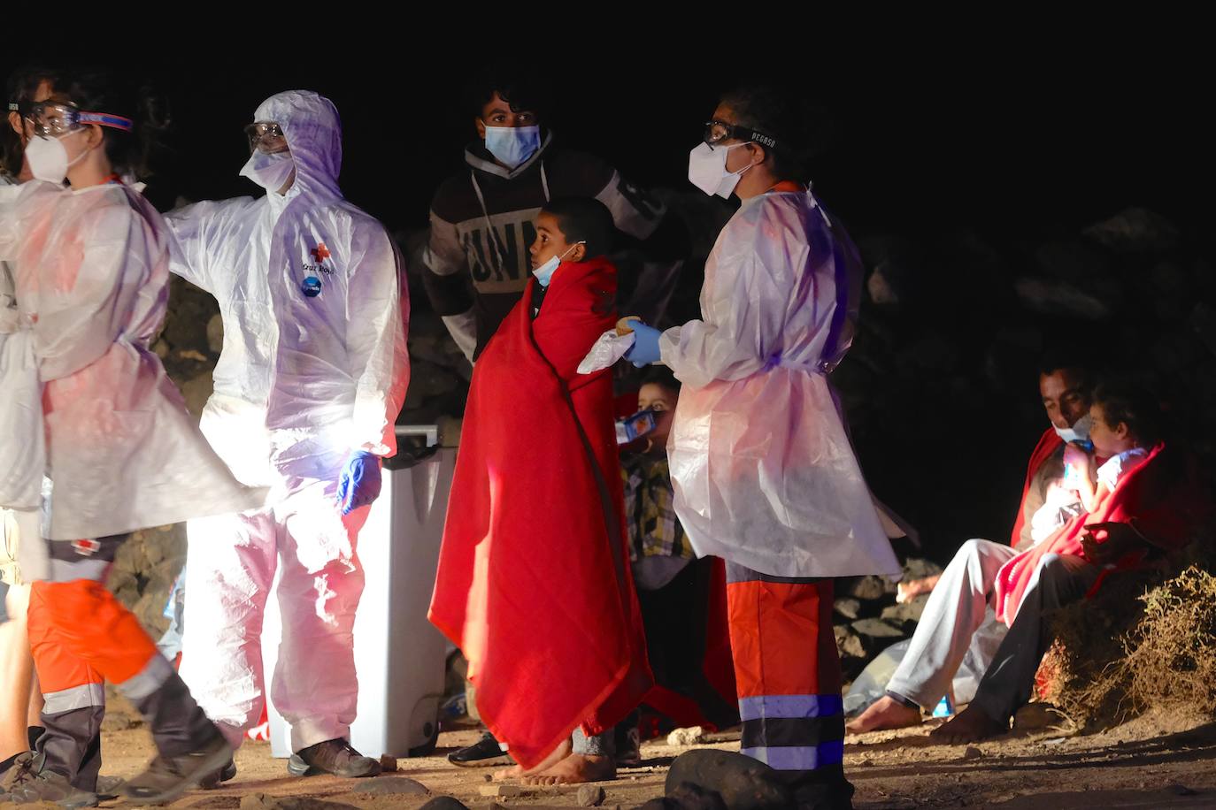 Arguineguín acoge ya a 472 personas