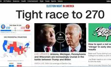 Los medios estadounidenses destacan los «ajustados resultados» de unas elecciones «históricas»