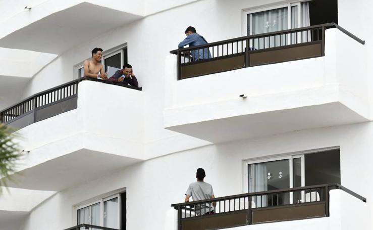 Así han llegado los inmigrantes al hotel Waikiki en Playa del Inglés
