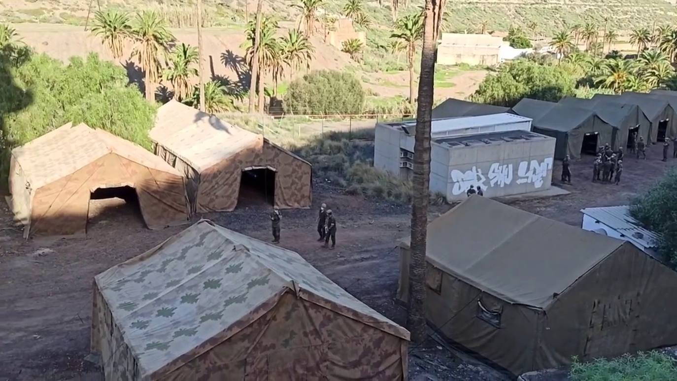 Así es el campamento de Barranco Seco en Gran Canaria