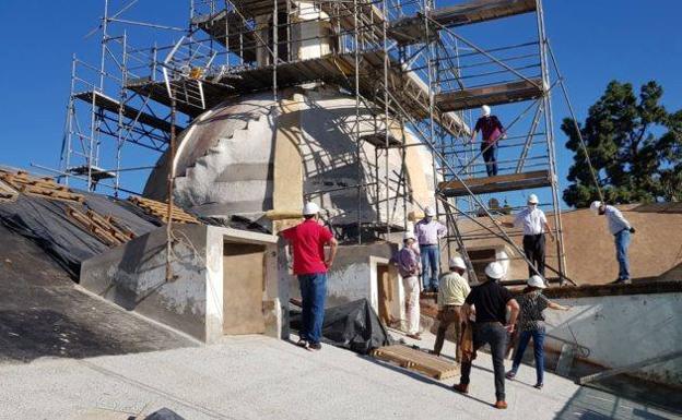Las obras de la Basílica de Teror avanzan a buen ritmo