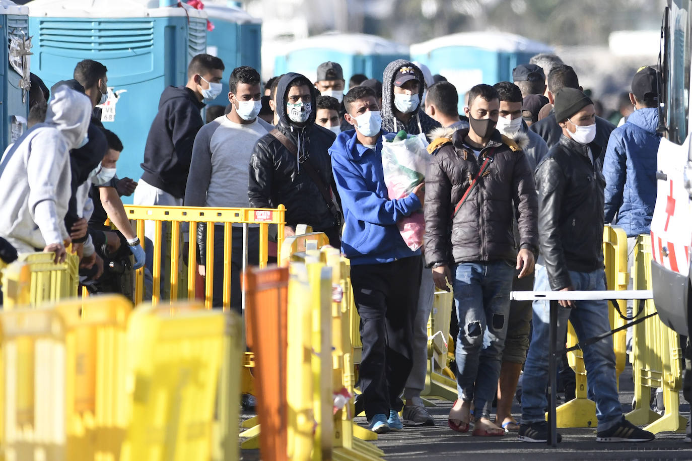 El campamento de Arguineguín queda vacío tres meses y nueve días después