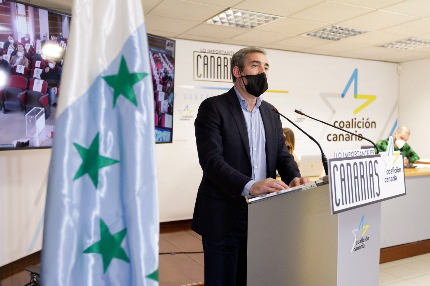 Clavijo consigue el apoyo del 93,5% de los compromisarios y ya es secretario general de CC