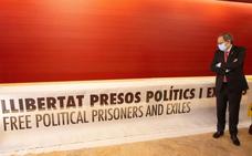 El museo de historia de Cataluña ya luce la pancarta de Torra